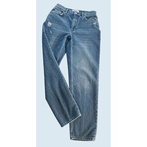 REFORMATION Jeans Hi Rise Straight Leg Distressed Jeans Size 26